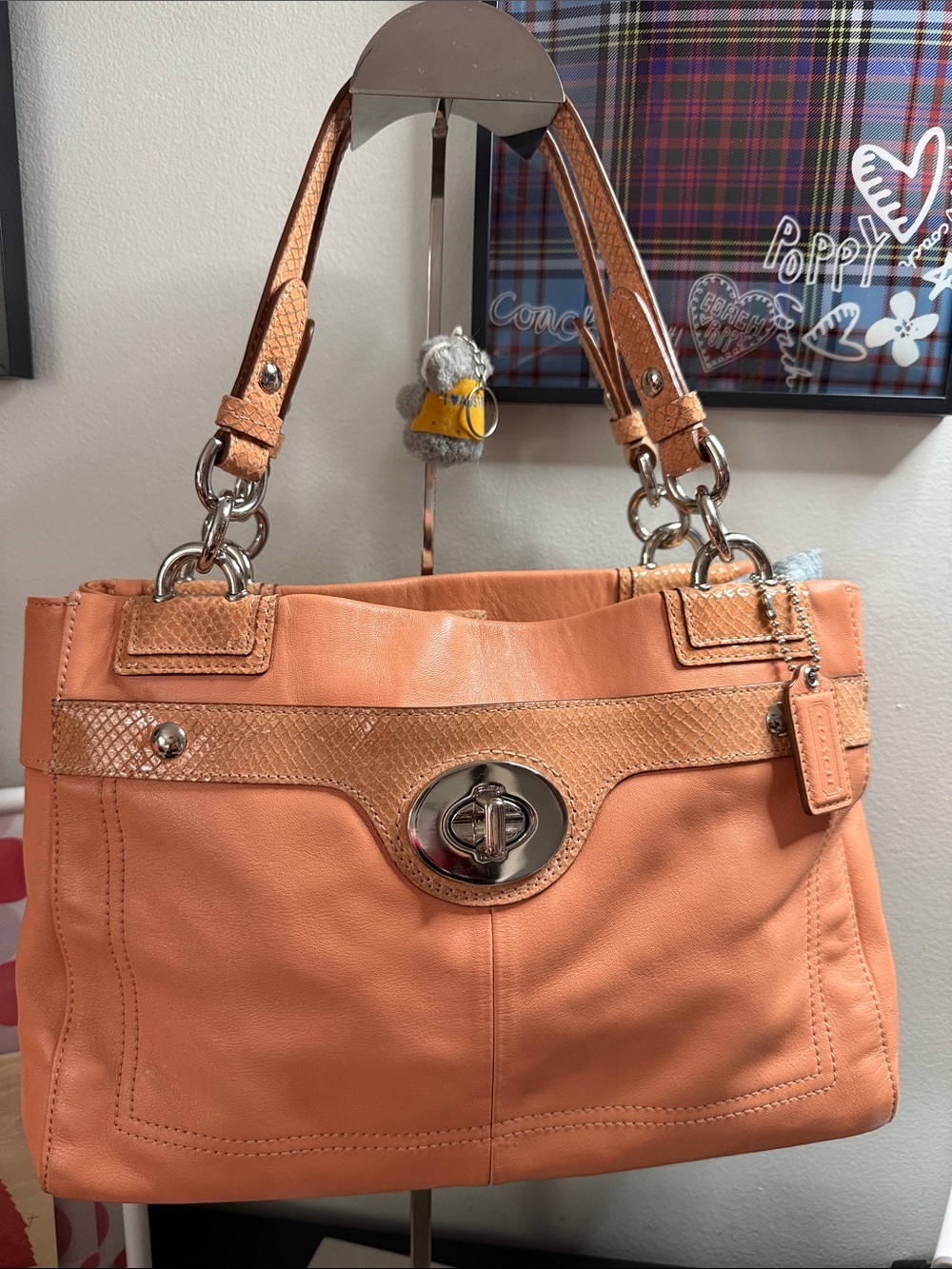Coach Penelope Carryall Satchel Leather Shoulder Tote - Picture 3 of 17